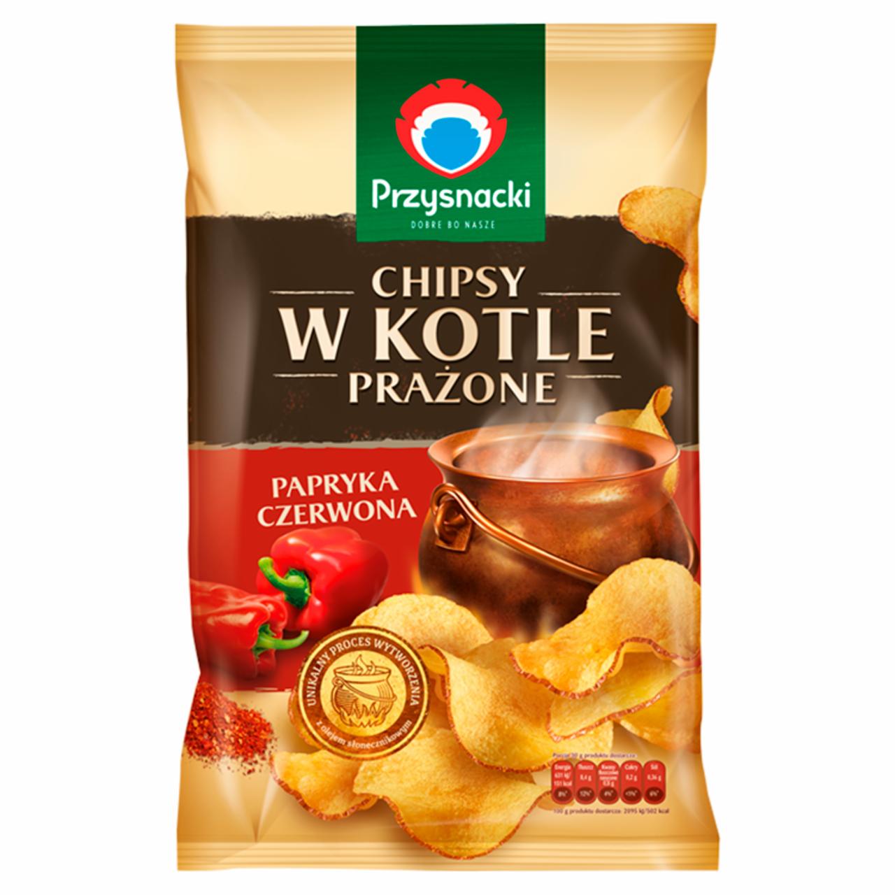 Zdjęcia - Przysnacki Chipsy w kotle prażone papryka czerwona 125 g