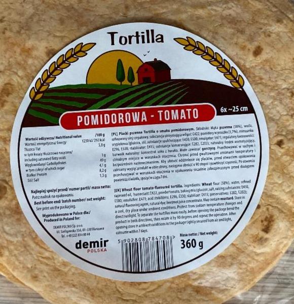 Zdjęcia - Tortilla Pomodorowa Demir