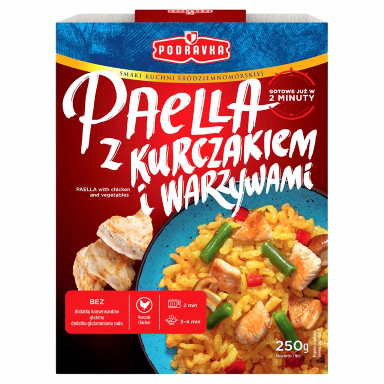 Zdjęcia - Podravka Paella z kurczakiem i warzywami 250 g