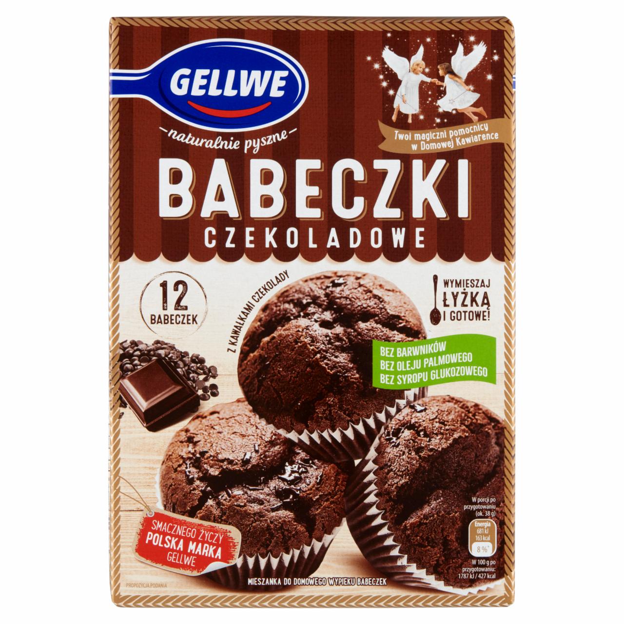 Zdjęcia - Gellwe Babeczki czekoladowe mieszanka do wypieku 300 g