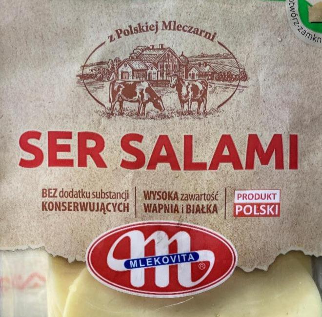 Zdjęcia - Salami Ser w plastrach 150 g Mlekovita