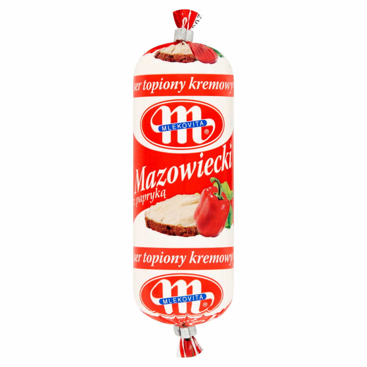 Zdjęcia - Mlekovita Mazowiecki ser topiony kremowy z papryką 100 g