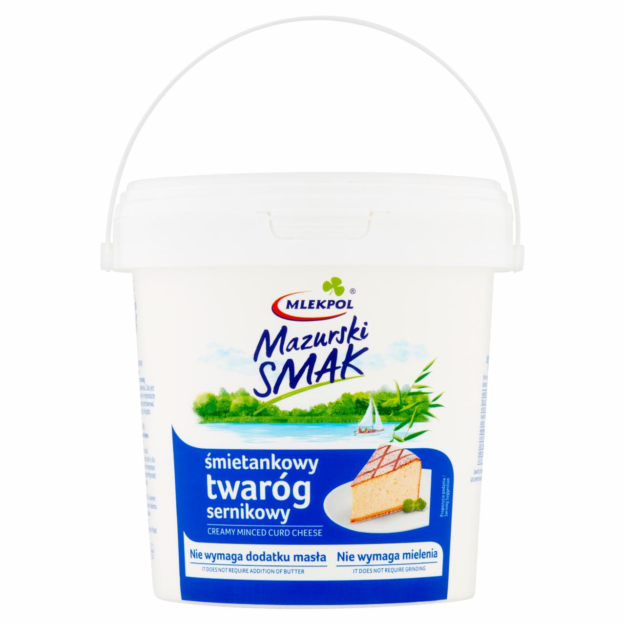 Zdjęcia - Mlekpol Mazurski Smak Śmietankowy twaróg sernikowy 1 kg