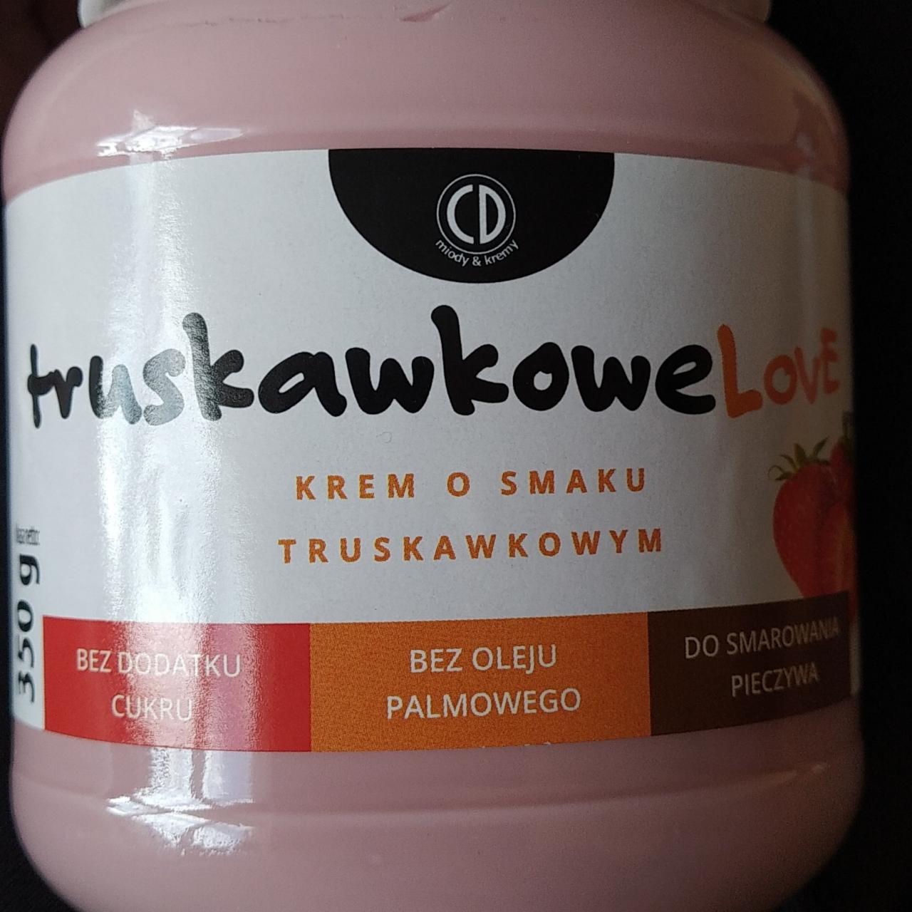 Zdjęcia - truskawkoweLove Krem o smaku truskawkowym 350 g