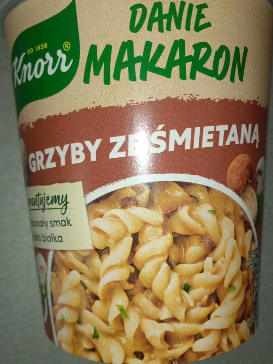 Zdjęcia - Danie makaron Grzyby ze śmietaną Knorr