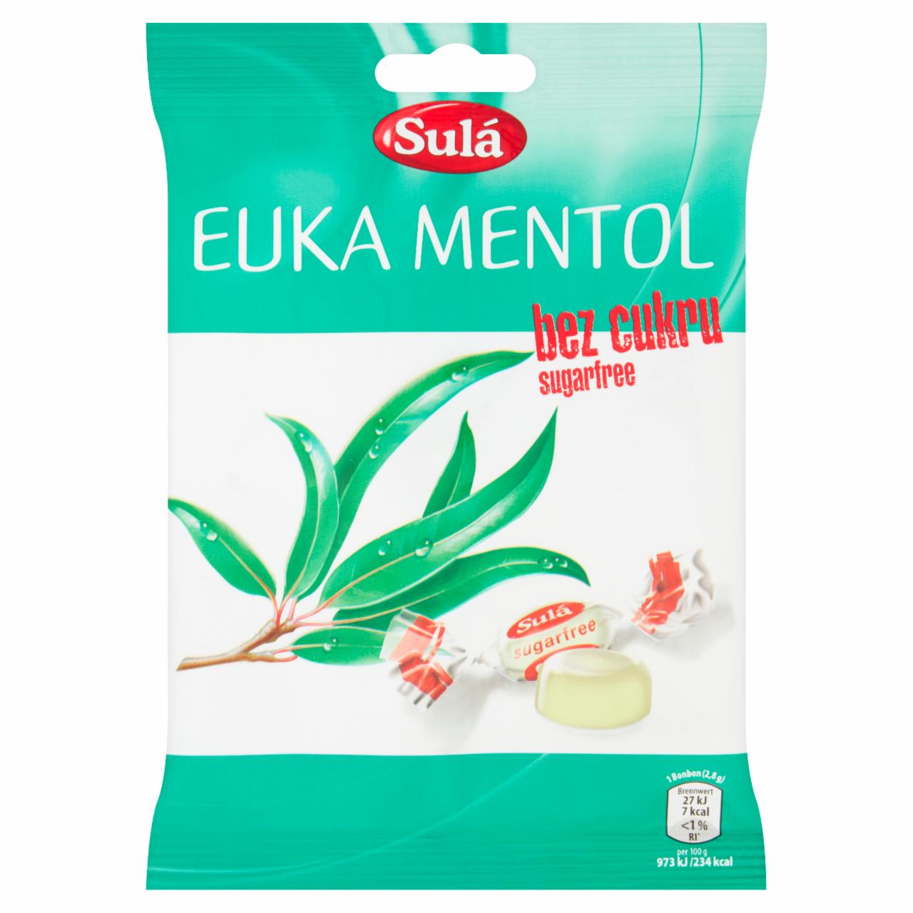 Zdjęcia - Sulá Cukierki bez cukru o smaku mentolowo-eukaliptusowym 50 g