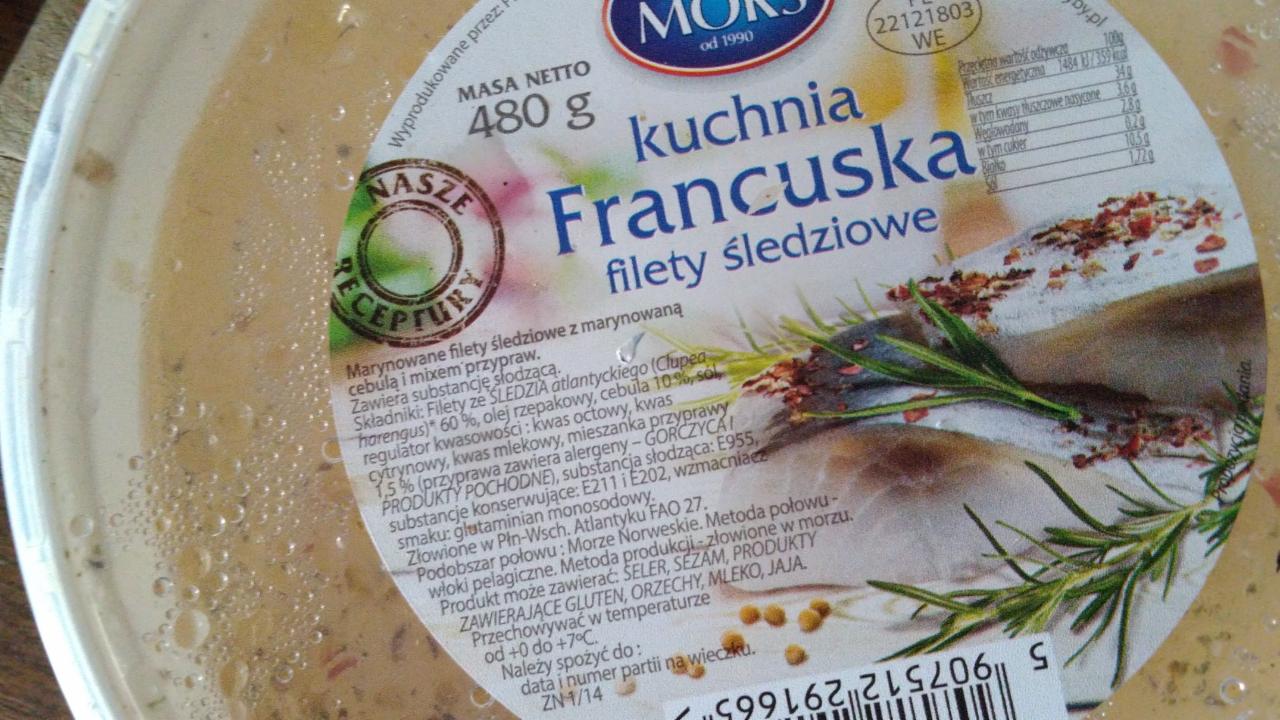 Zdjęcia - Kuchnia Francuska Filety śledziowe Mors