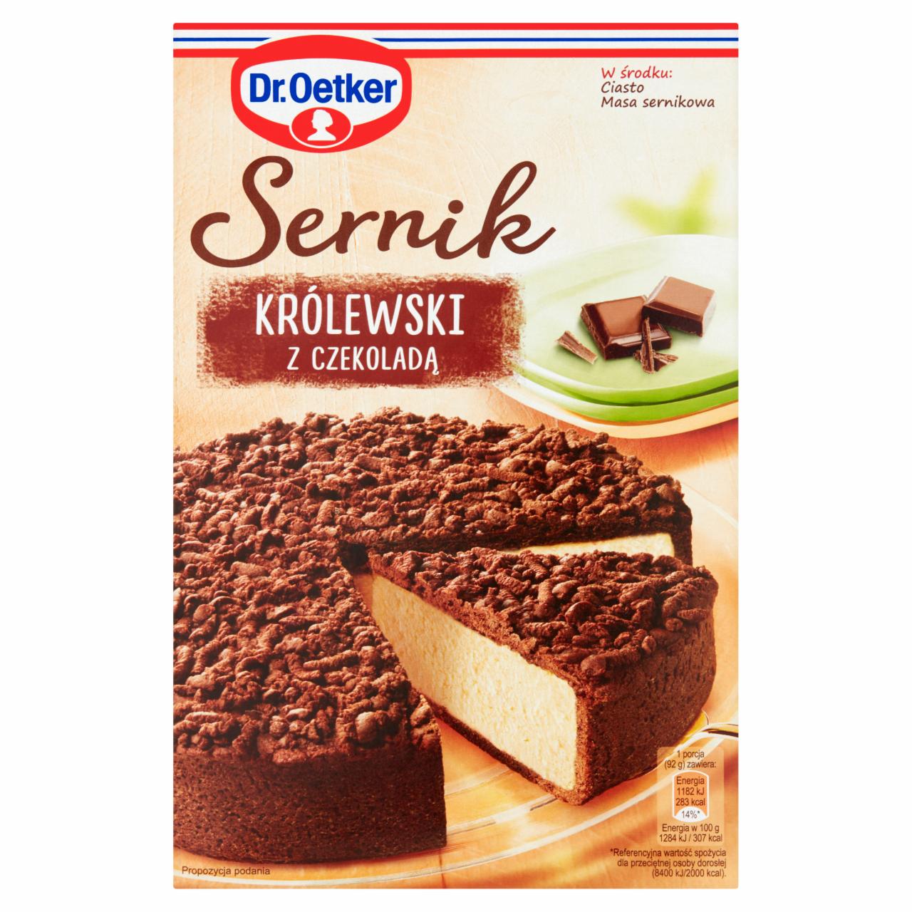 Zdjęcia - Dr. Oetker Sernik królewski z czekoladą 520 g