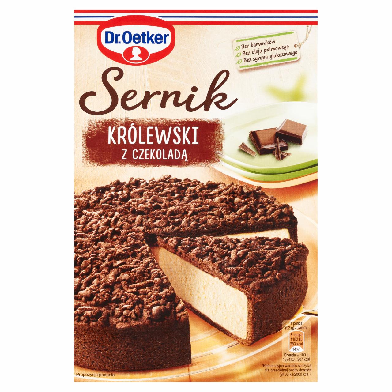 Zdjęcia - Dr. Oetker Sernik królewski z czekoladą 520 g