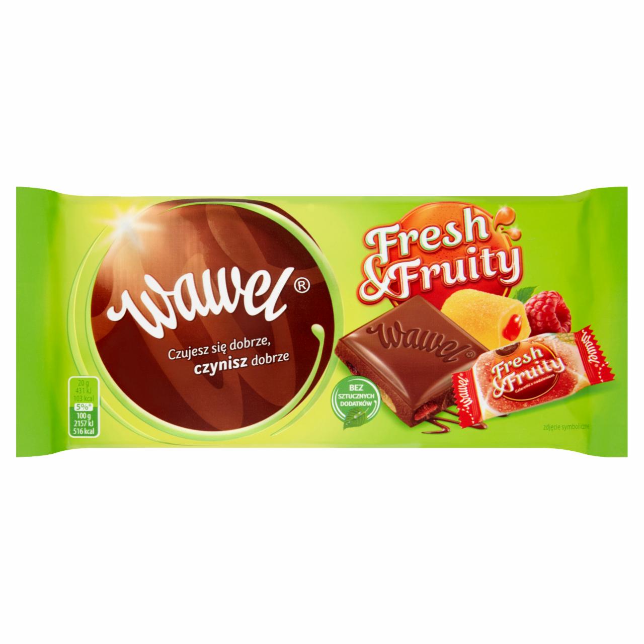 Zdjęcia - Wawel Fresh & Fruity Czekolada mleczna z galaretką 100 g