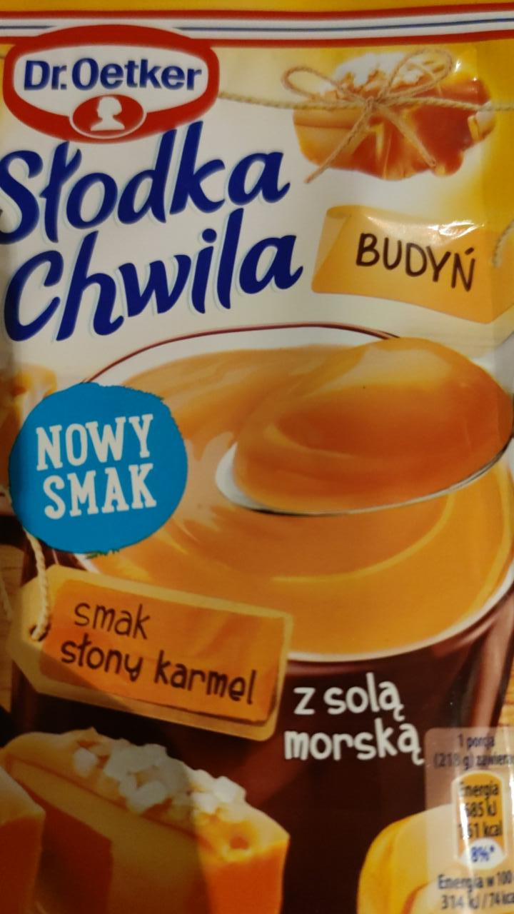 Zdjęcia - Słodka Chwila Budyń smak słony karmel Dr. Oetker