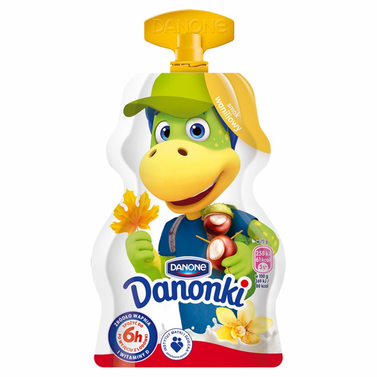 Zdjęcia - Danone Danonki Jogurt smak wanilia 70 g