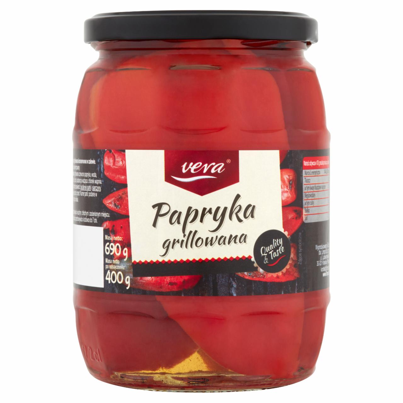 Zdjęcia - Vera Papryka grillowana 690 g