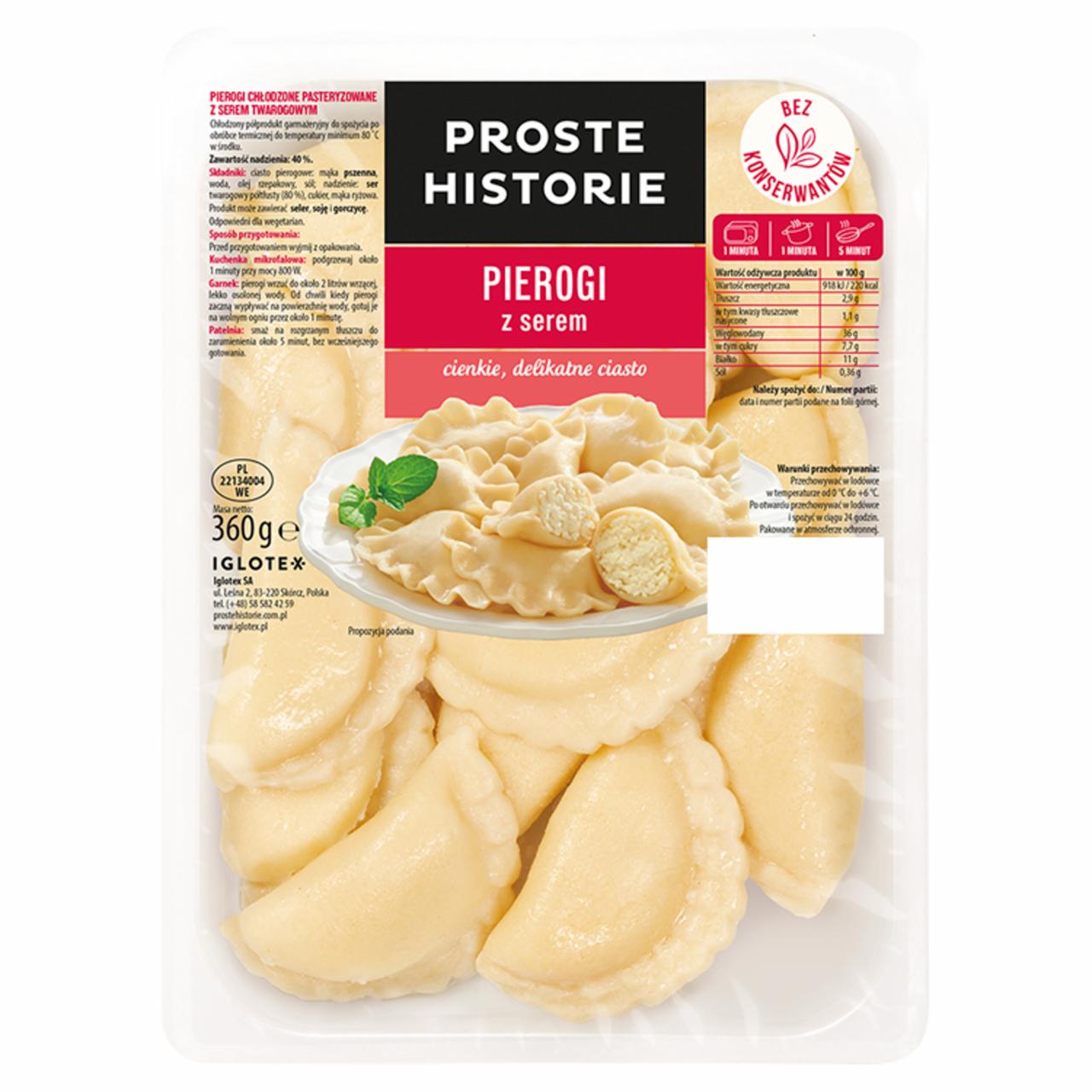 Zdjęcia - Proste Historie Pierogi z serem 360 g