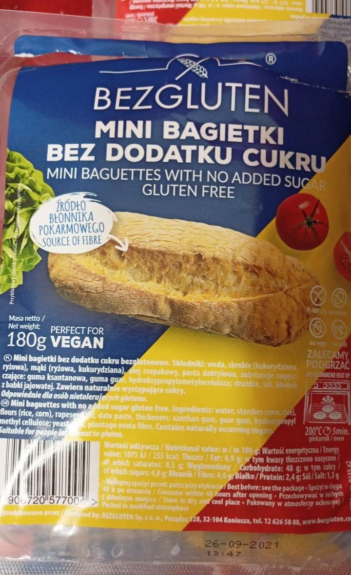 Zdjęcia - Bezgluten Mini bagietki bez dodatku cukru 180 g