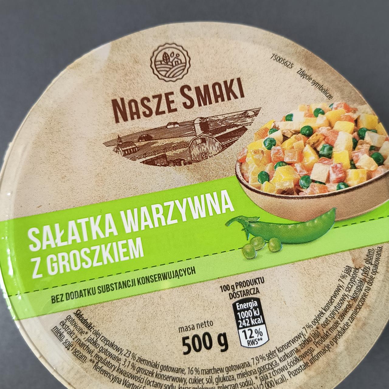 Zdjęcia - Salatka warzywna z groszkiem Nasze Smaki