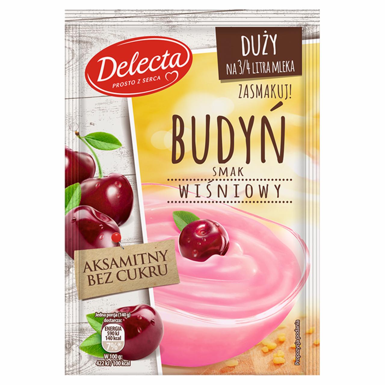 Zdjęcia - Delecta Budyń smak wiśniowy 64 g