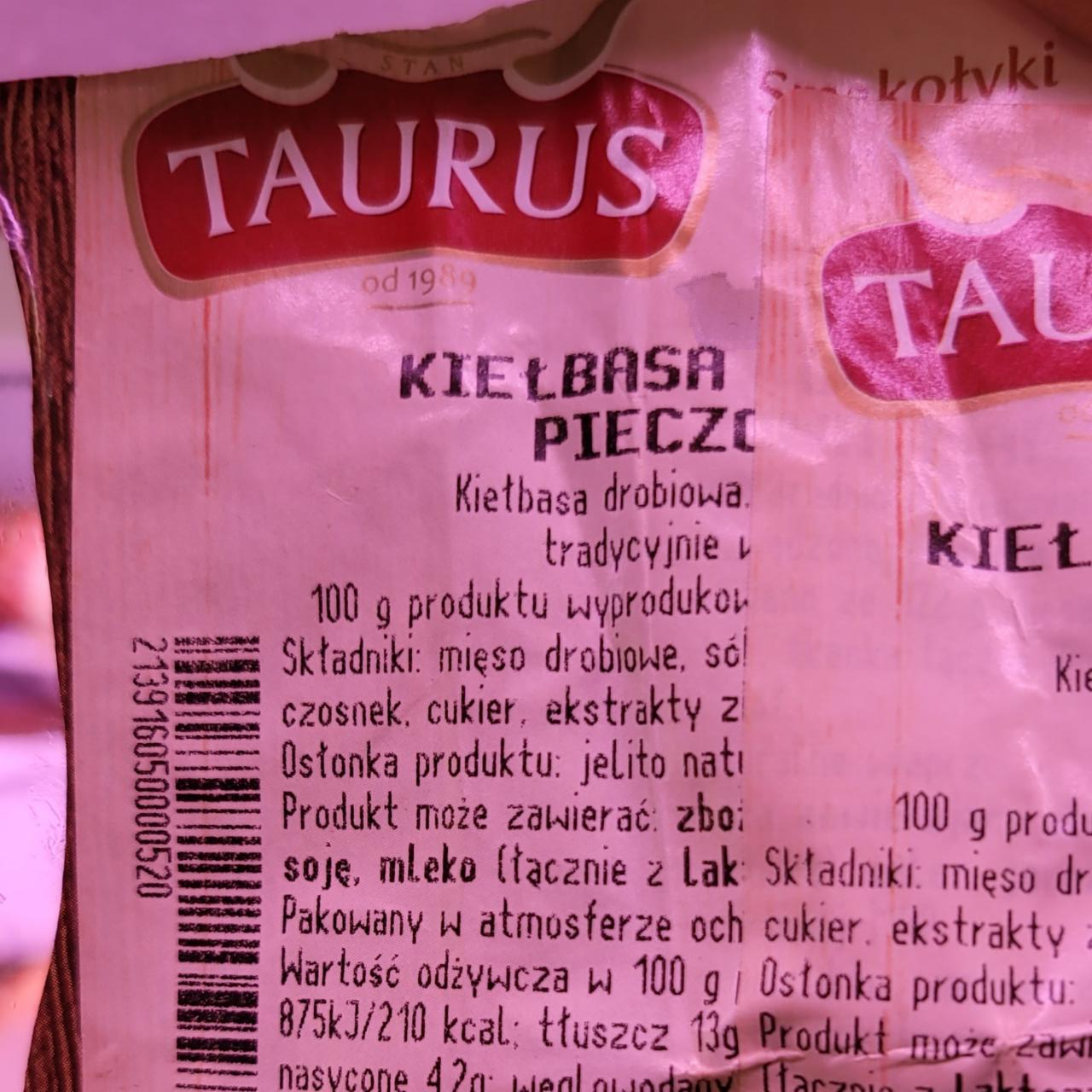 Zdjęcia - Kiełbasa drobiowa pieczona Taurus