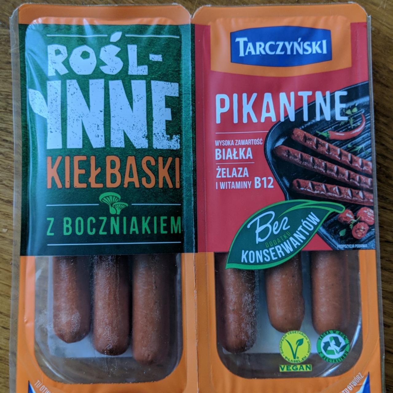 Zdjęcia - Tarczyński Roślinne kiełbaski pikantne z boczniakiem 200 g (2 x 100 g)