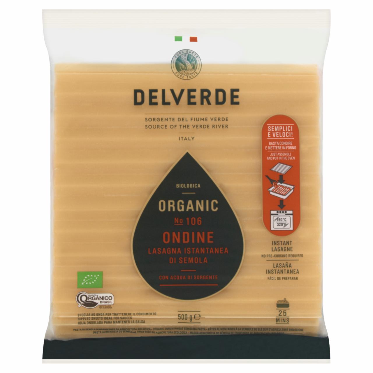 Zdjęcia - Delverde Makaron Lasagna Bio 500 g