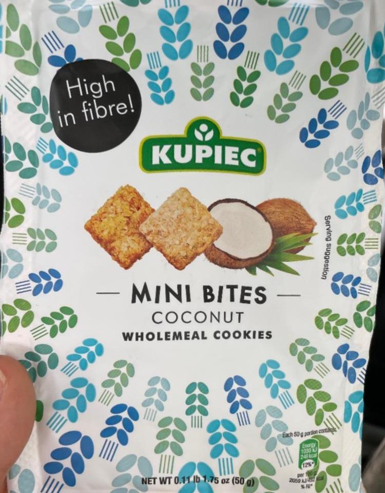 Zdjęcia - Mini Bites Coconut Wholemeal Cookies Kupiec