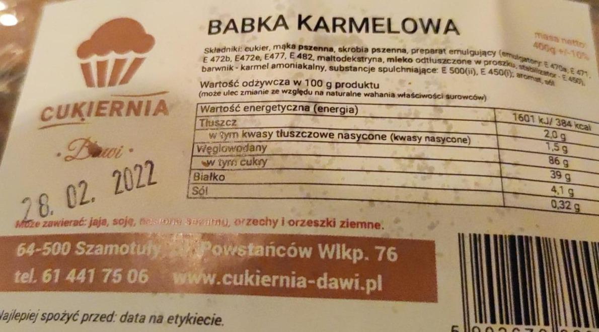 Zdjęcia - Babka karmelowa Cukiernia Dawi