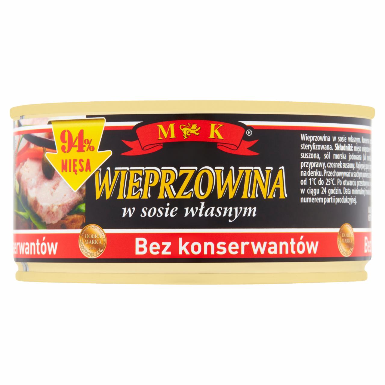 Zdjęcia - MK Konserwa wieprzowina w sosie własnym 300 g