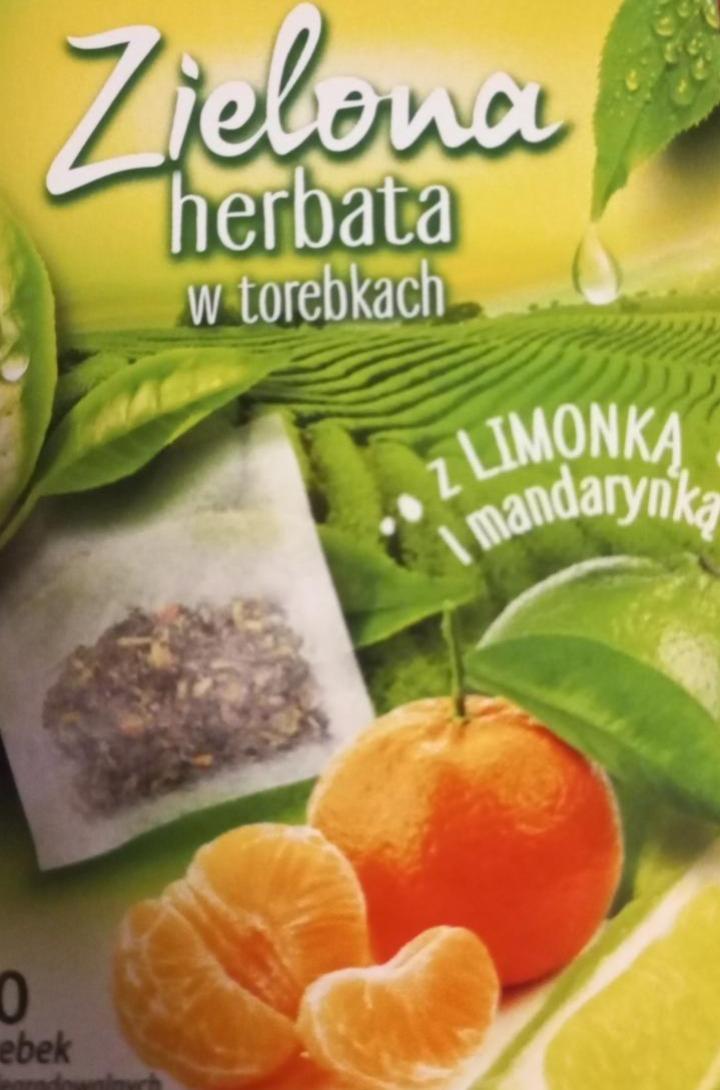 Zdjęcia - Zielona herbata w torebkach z limonką i mandarynką Big Active