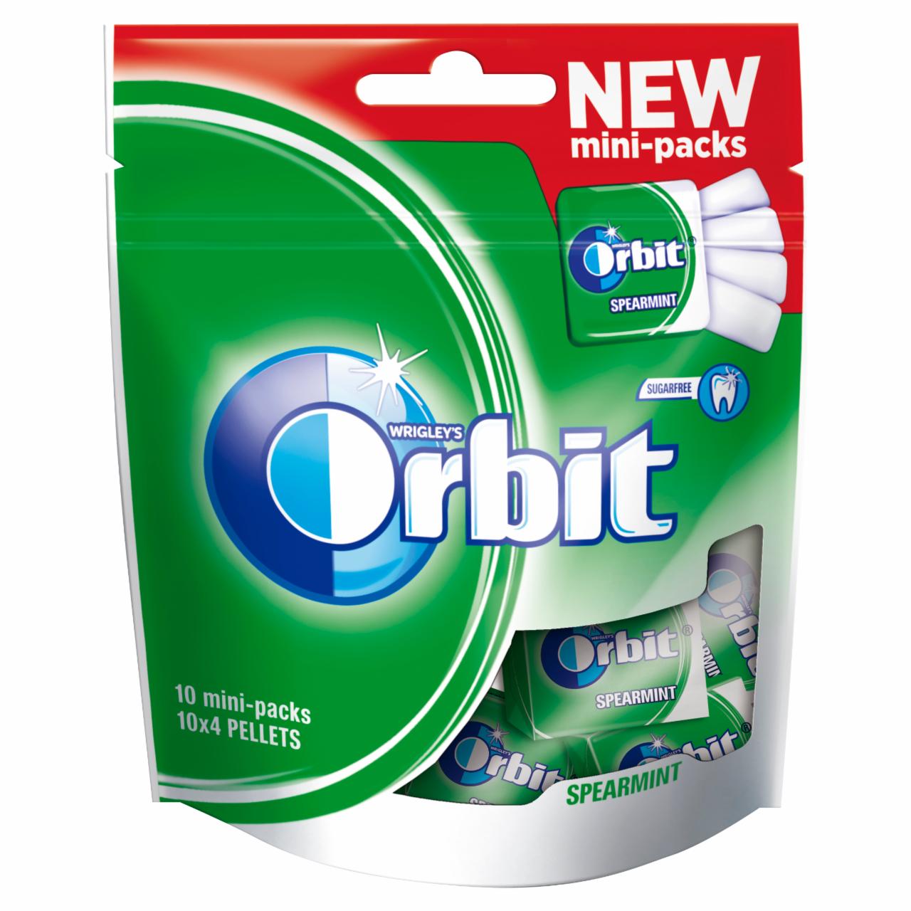 Zdjęcia - Orbit Spearmint Minipaczki Guma do żucia bez cukru 56 g (10 x 4 drażetki)