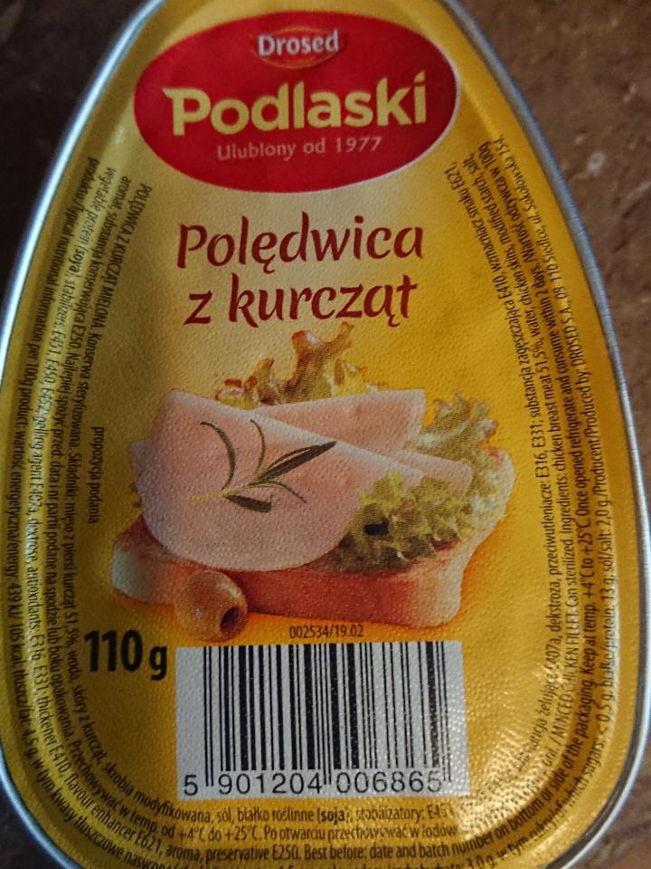 Zdjęcia - Podlaski Polędwica z kurcząt 110 g