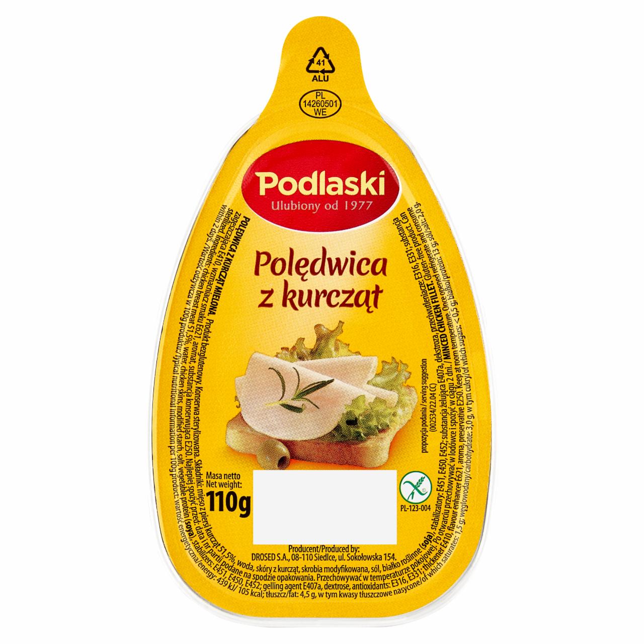 Zdjęcia - Podlaski Polędwica z kurcząt 110 g