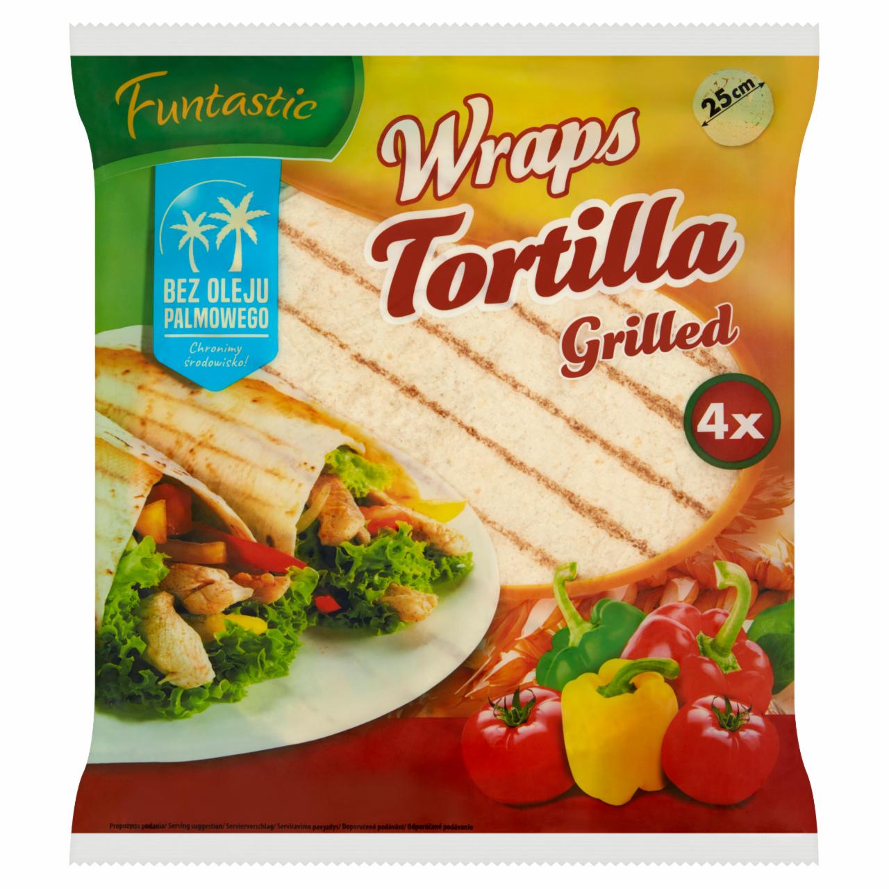 Zdjęcia - Funtastic Tortilla pszenna grillowana 250 g (4 x 62,5 g)