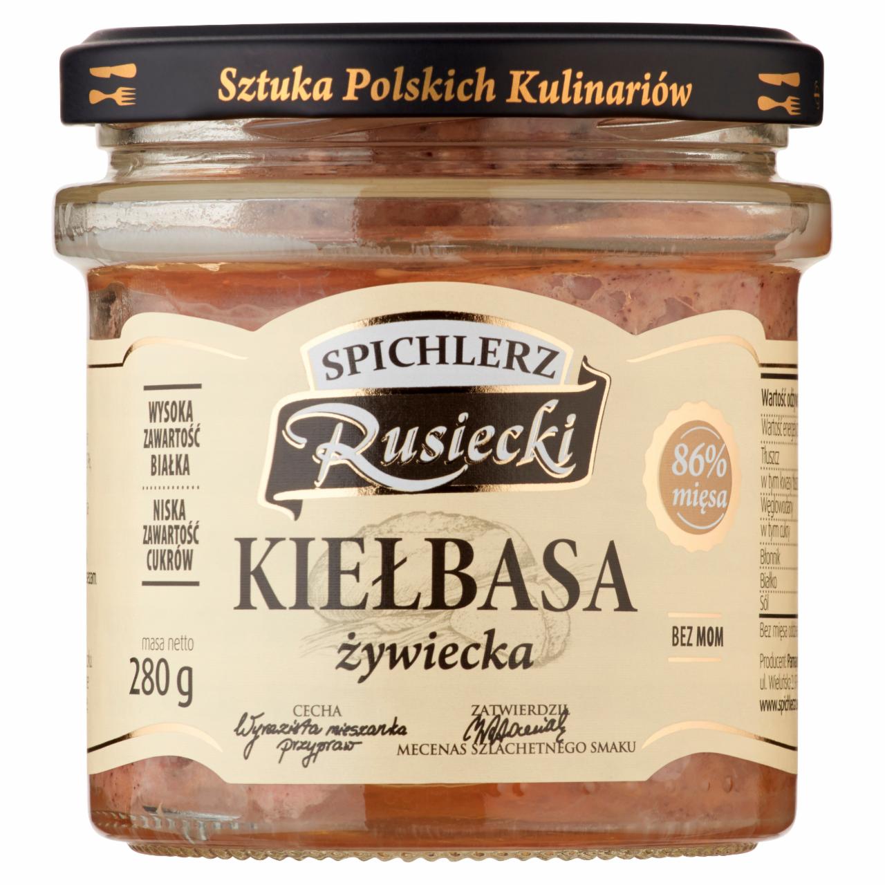 Zdjęcia - Spichlerz Rusiecki Kiełbasa żywiecka 280 g