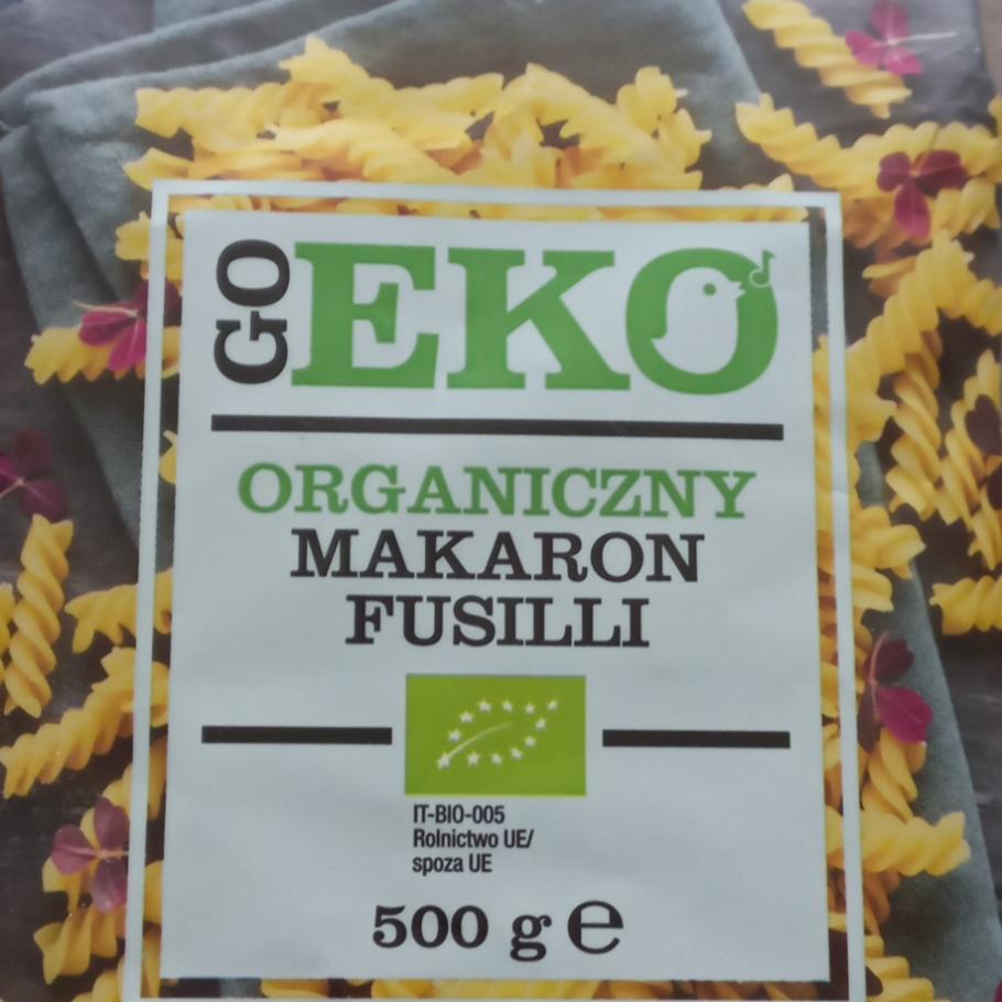 Zdjęcia - Makaron organiczny fusilli Go Eko