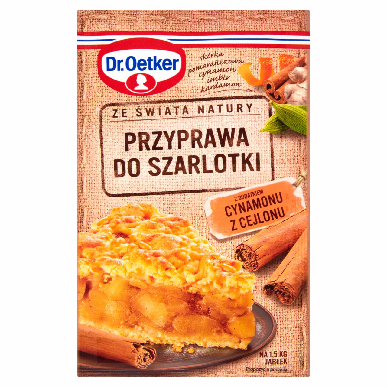 Zdjęcia - Dr. Oetker Ze świata natury Przyprawa do szarlotki 20 g