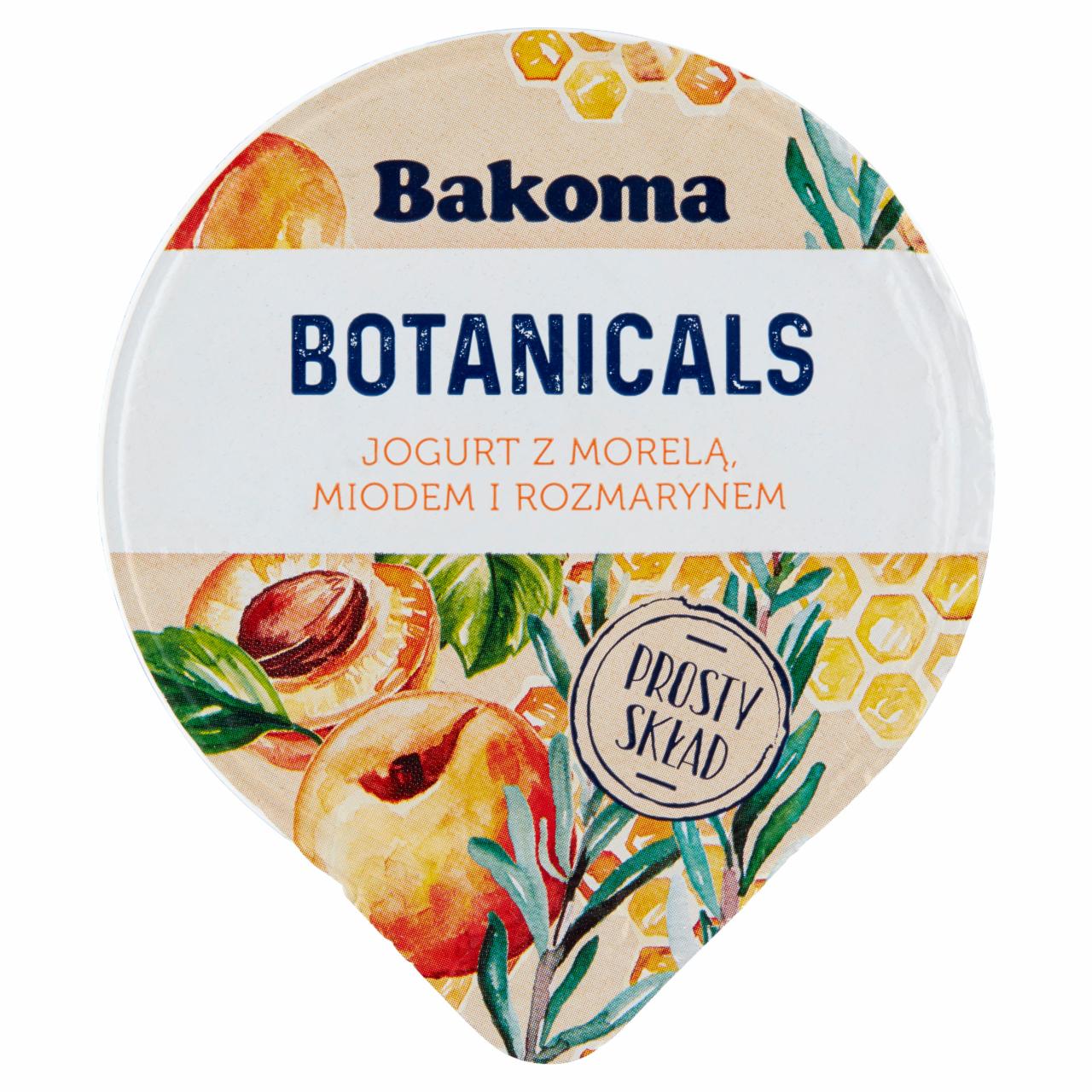 Zdjęcia - Bakoma Botanicals Jogurt z morelą miodem i rozmarynem 140 g