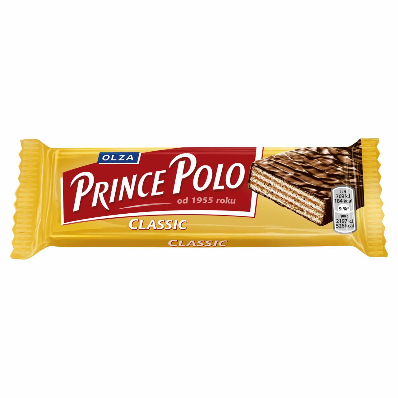 Zdjęcia - Prince Polo Classic Kruchy wafelek z kremem kakaowym oblany czekoladą 35 g