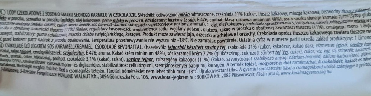 Zdjęcia - Grand Lody czekoladowe z sosem o smaku słonego karmelu w czekoladzie Koral