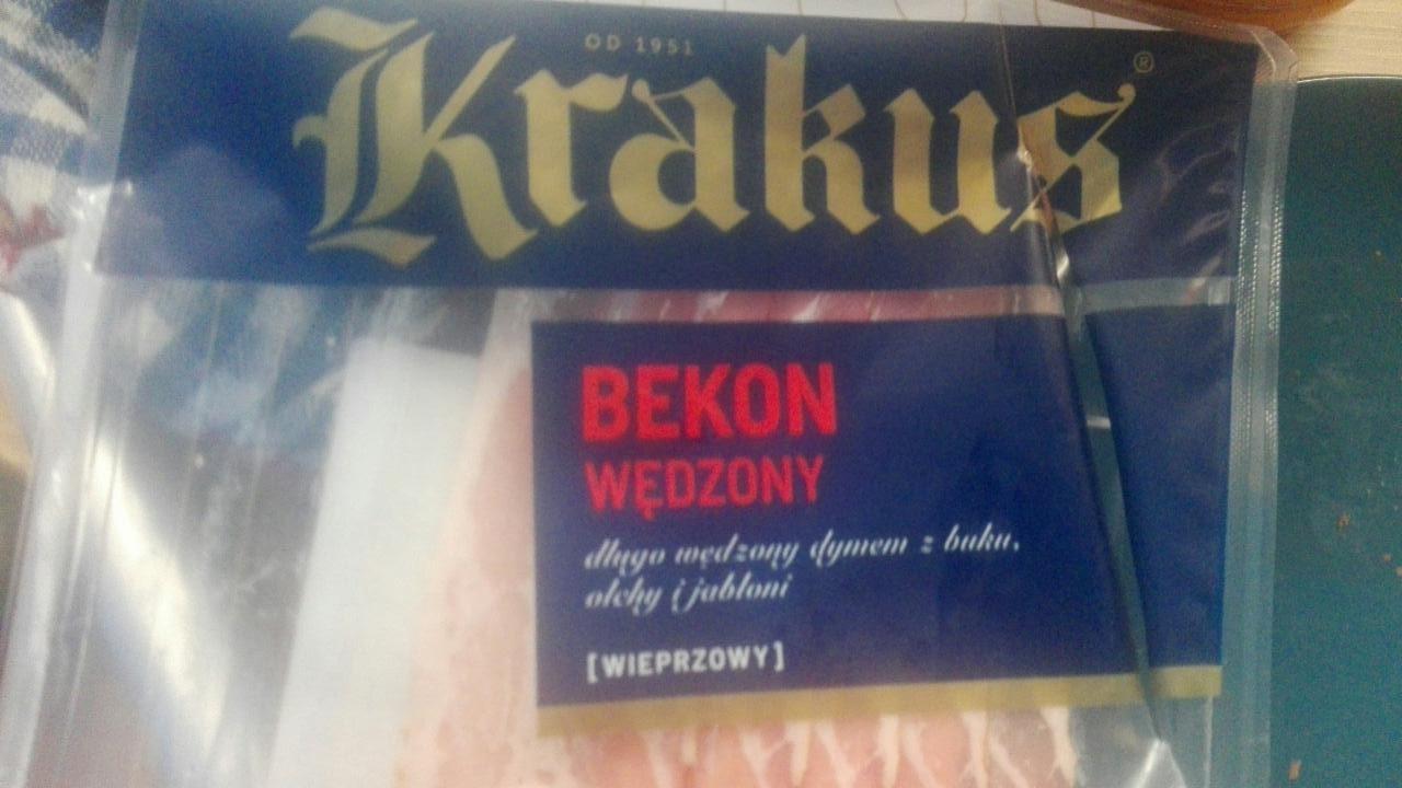 Zdjęcia - Krakus Bekon wędzony wieprzowy 100 g