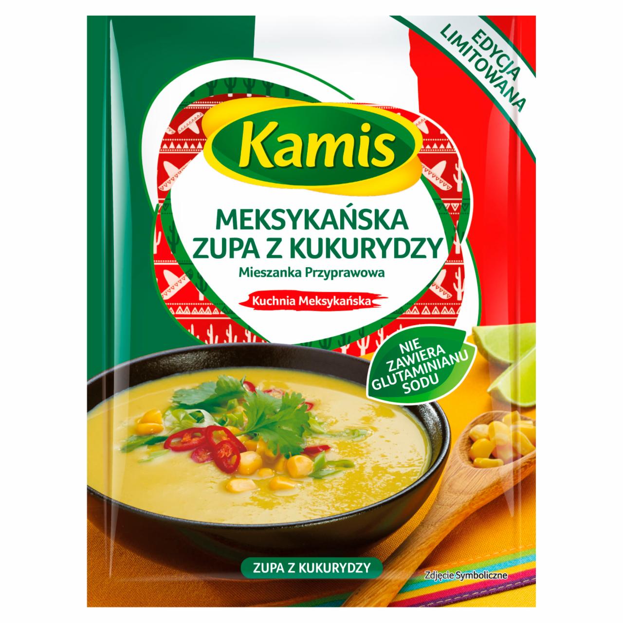 Zdjęcia - Kamis Kuchnia Meksykańska Meksykańska zupa z kukurydzy Mieszanka przyprawowa 20 g