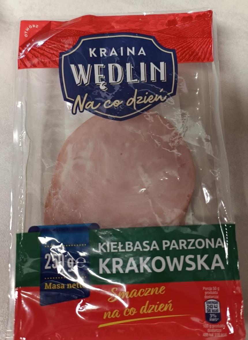 Zdjęcia - Kiełbasa krakowska parzona w plastrach Kraina Wędlin