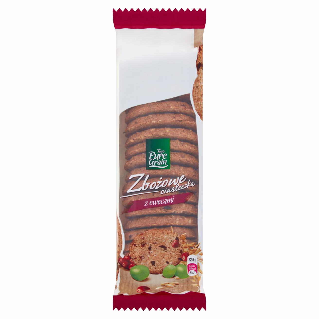 Zdjęcia - Tago Pure Grain Zbożowe ciasteczka z owocami 180 g