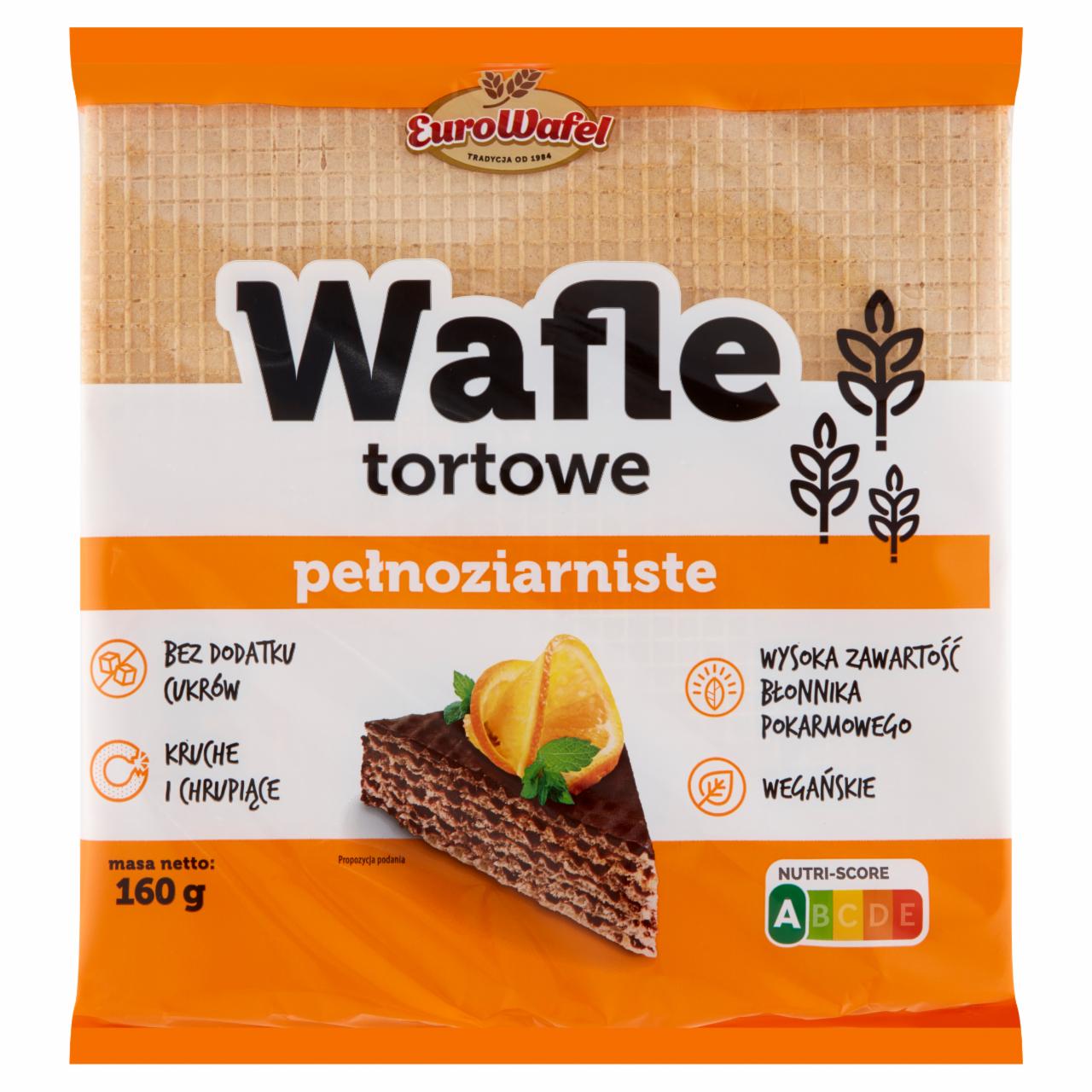 Zdjęcia - Eurowafel Wafle tortowe pełnoziarniste 160 g