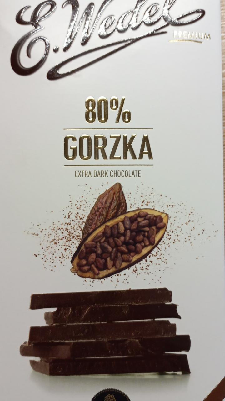 Zdjęcia - Czekolada gorzka 80 % W.Wedel