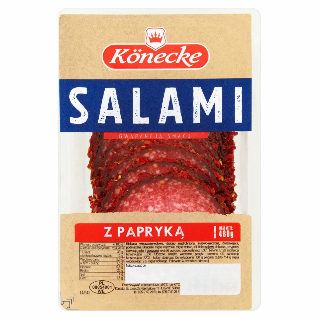 Zdjęcia - Könecke Salami z papryką 480 g