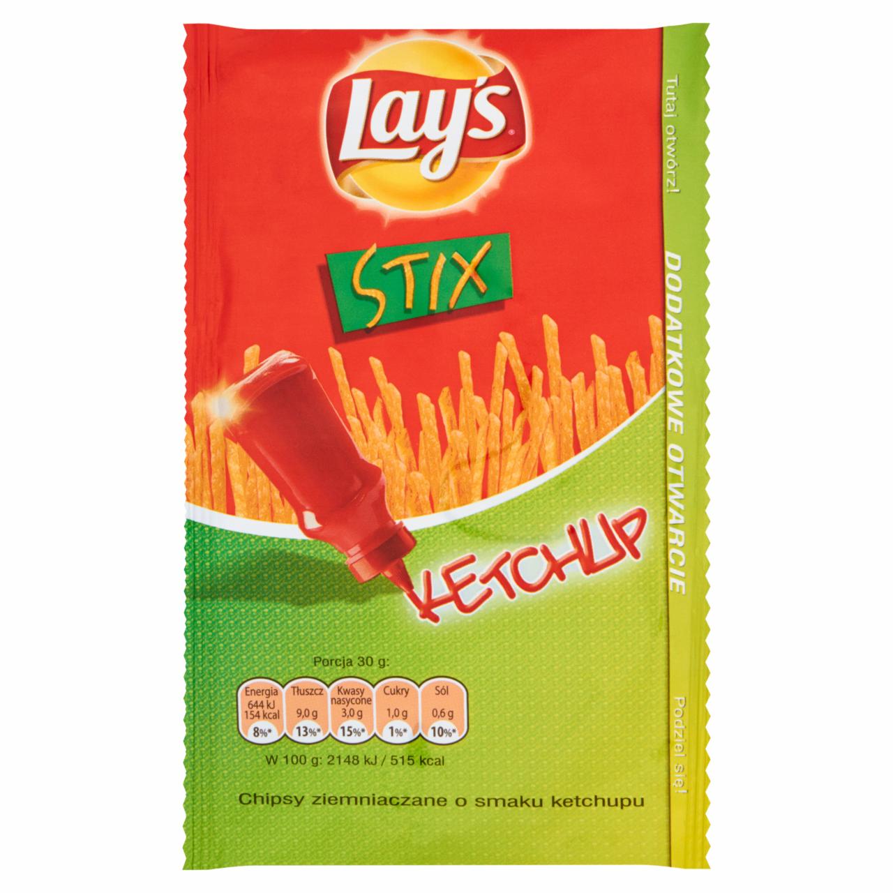 Zdjęcia - Lay's Stix Ketchup Chipsy ziemniaczane 30 g