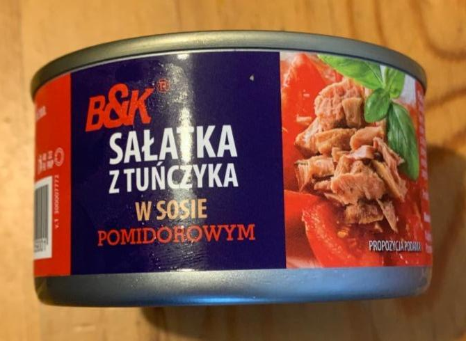 Zdjęcia - B&K Sałatka z tuńczyka w sosie pomidorowym 185 g