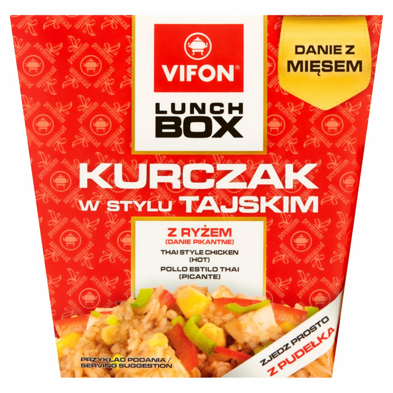 Zdjęcia - Vifon Lunch Box Danie błyskawiczne kurczak w stylu tajskim 179 g