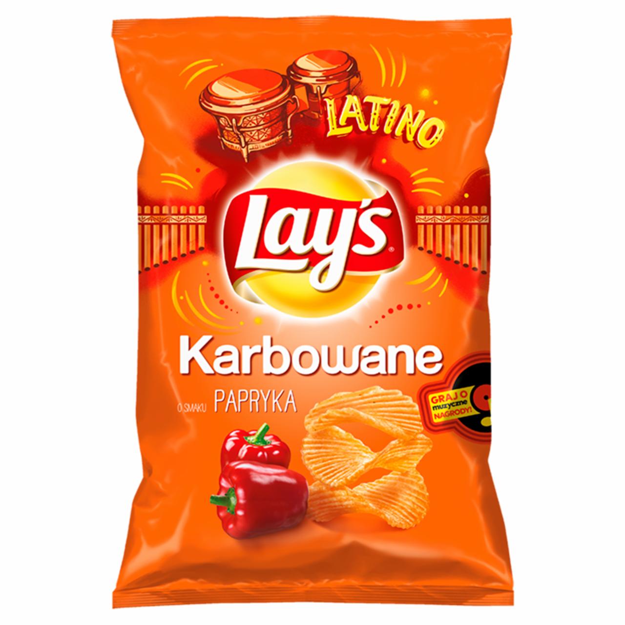 Zdjęcia - Lay's Chipsy ziemniaczane karbowane o smaku papryka 130 g