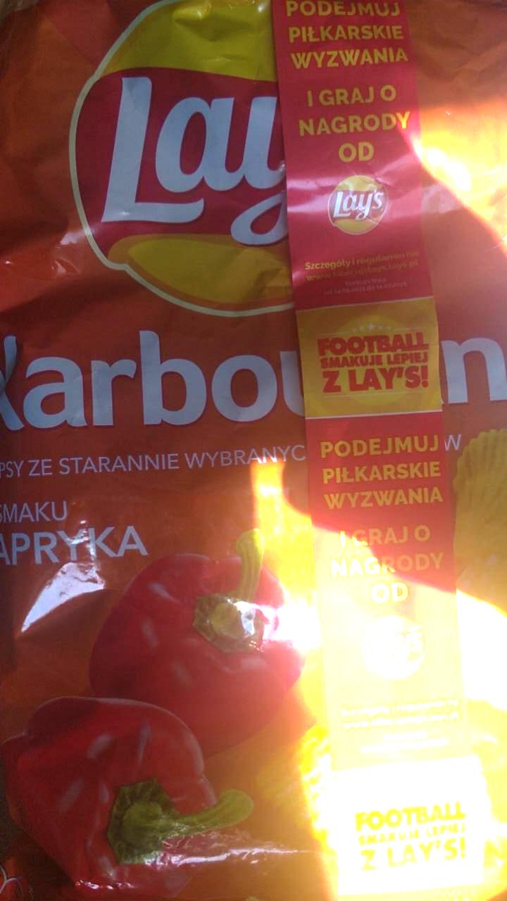 Zdjęcia - Lay's Chipsy ziemniaczane karbowane o smaku papryka 130 g